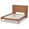 Baxton Studio Danielle Wood King Size Platform Storage Bed with Built-In Shelves 164-10664 - alternate 7